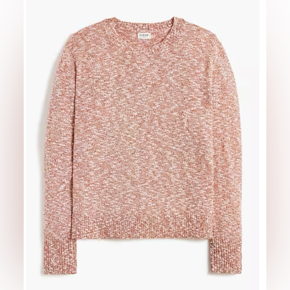 J. Crew Factory Marled Crewneck Beach Sweater